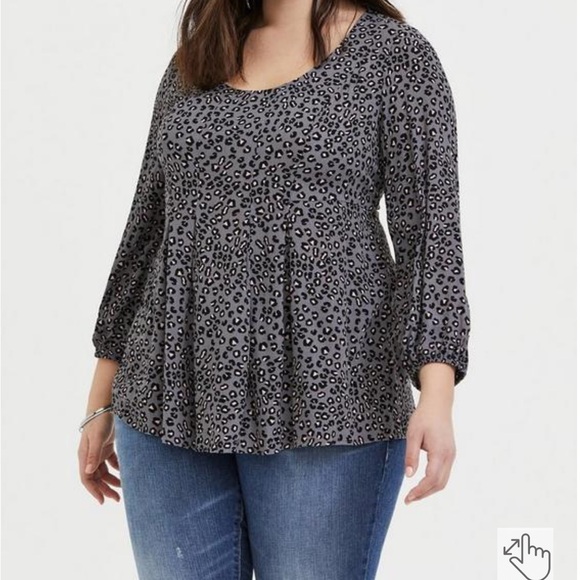 torrid Tops - Torrid - Fit And Flare Crinkle Gauze Top - size 2